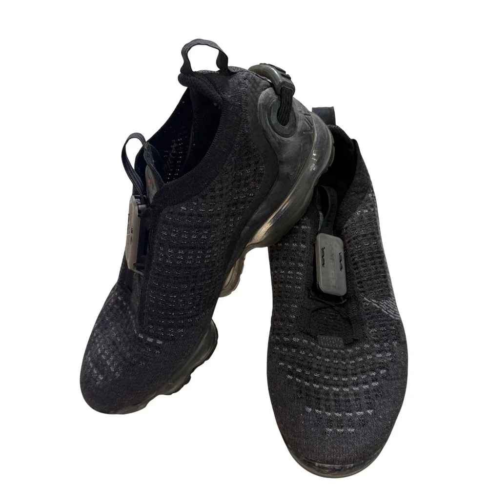 Nike Air VaporMax 2020 Flyknit Triple Black Mens Running Shoes CJ6740-002 Size 7
